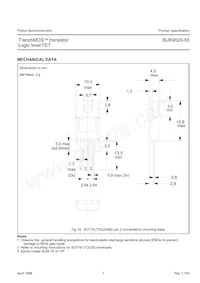 BUK9520-55 Datasheet Page 7