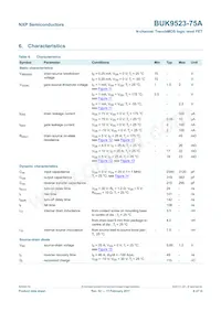BUK9523-75A Datasheet Page 6