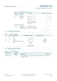 BUK9623-75A Datasheet Page 2