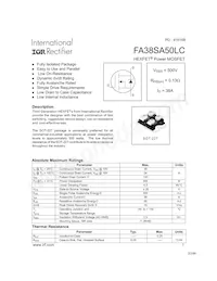 FA38SA50LC Datasheet Copertura