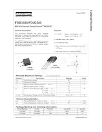 FDD3580 Datasheet Cover
