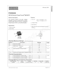 FDD6606 Datasheet Cover