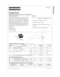 FDD6670AS Datasheet Cover