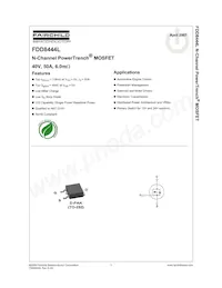 FDD8444L Datasheet Cover