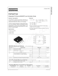 FDFS2P102 Datasheet Cover
