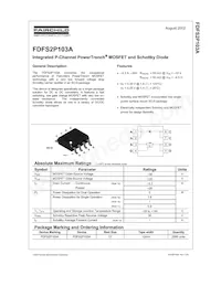 FDFS2P103A Datasheet Cover