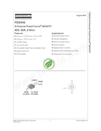 FDI8442 Datasheet Cover