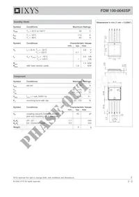 FDM100-0045SP Datasheet Pagina 2