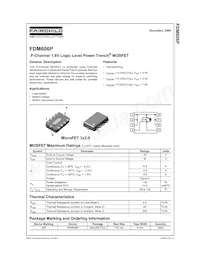 FDM606P Datasheet Cover