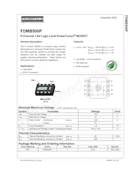 FDMB506P Datasheet Cover