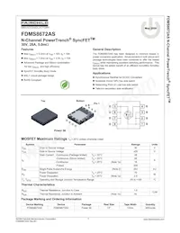 FDMS8672AS Datasheet Cover