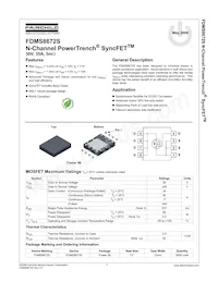 FDMS8672S Datasheet Cover