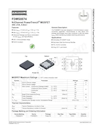 FDMS8674 Datasheet Cover