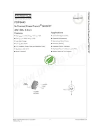 FDP8443 Datasheet Copertura