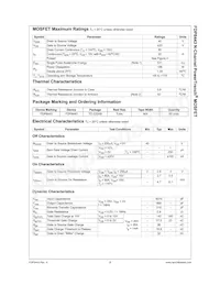 FDP8443 Datasheet Pagina 2