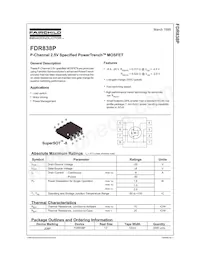 FDR838P Datasheet Cover
