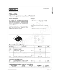 FDS4435A Datasheet Cover