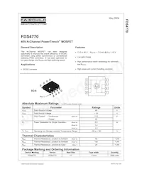 FDS4770 Datasheet Cover