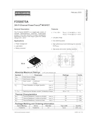 FDS6675A Datasheet Copertura