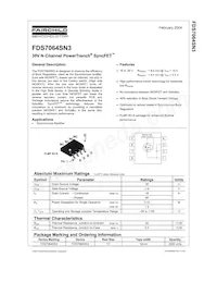 FDS7064SN3 Datasheet Cover