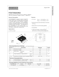 FDS7066ASN3 Datasheet Cover