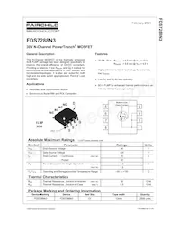FDS7288N3 Datasheet Copertura