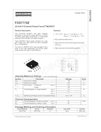 FDS7779Z Datasheet Cover