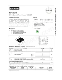 FDS8670 Datasheet Cover