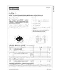 FDS9412 Datasheet Cover