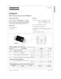 FDW262P Datasheet Cover