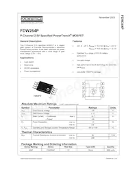 FDW264P Datasheet Cover