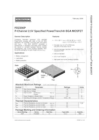 FDZ206P Datasheet Cover