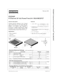 FDZ208P Datasheet Cover