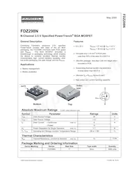FDZ298N Datasheet Cover