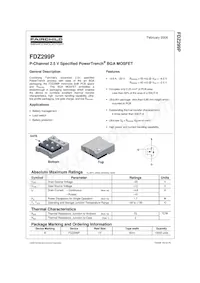 FDZ299P Datasheet Copertura
