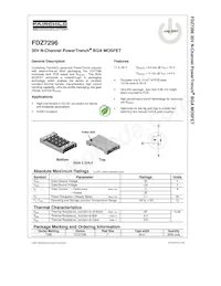 FDZ7296 Datasheet Cover
