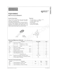 FQA10N80C Datasheet Cover