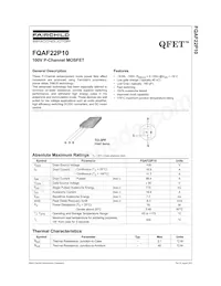 FQAF22P10 Datasheet Copertura