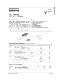 FQAF47P06 Datasheet Cover