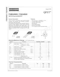 FQB24N08TM Datasheet Copertura