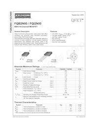 FQB2N80TM Datasheet Cover