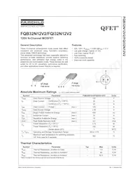 FQB32N12V2TM Datenblatt Cover