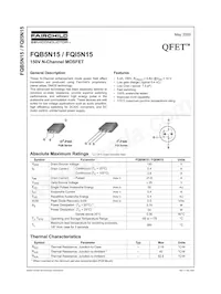 FQB5N15TM Datasheet Cover