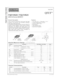 FQD10N20TM Datasheet Cover