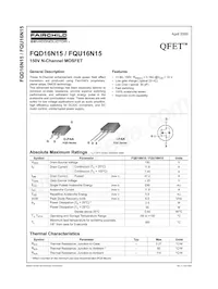 FQD16N15TM Datasheet Cover