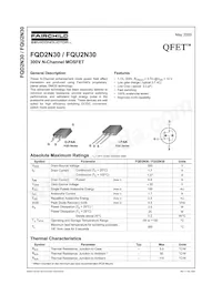 FQD2N30TM Datasheet Cover