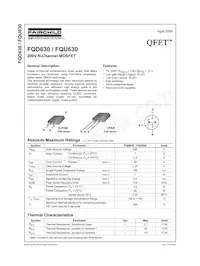 FQD630TM Datasheet Copertura