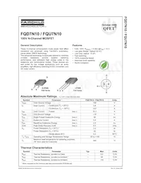 FQD7N10TM Datasheet Cover