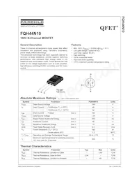 FQH44N10 Datasheet Cover