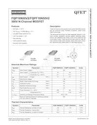 FQP18N50V2 Datasheet Cover